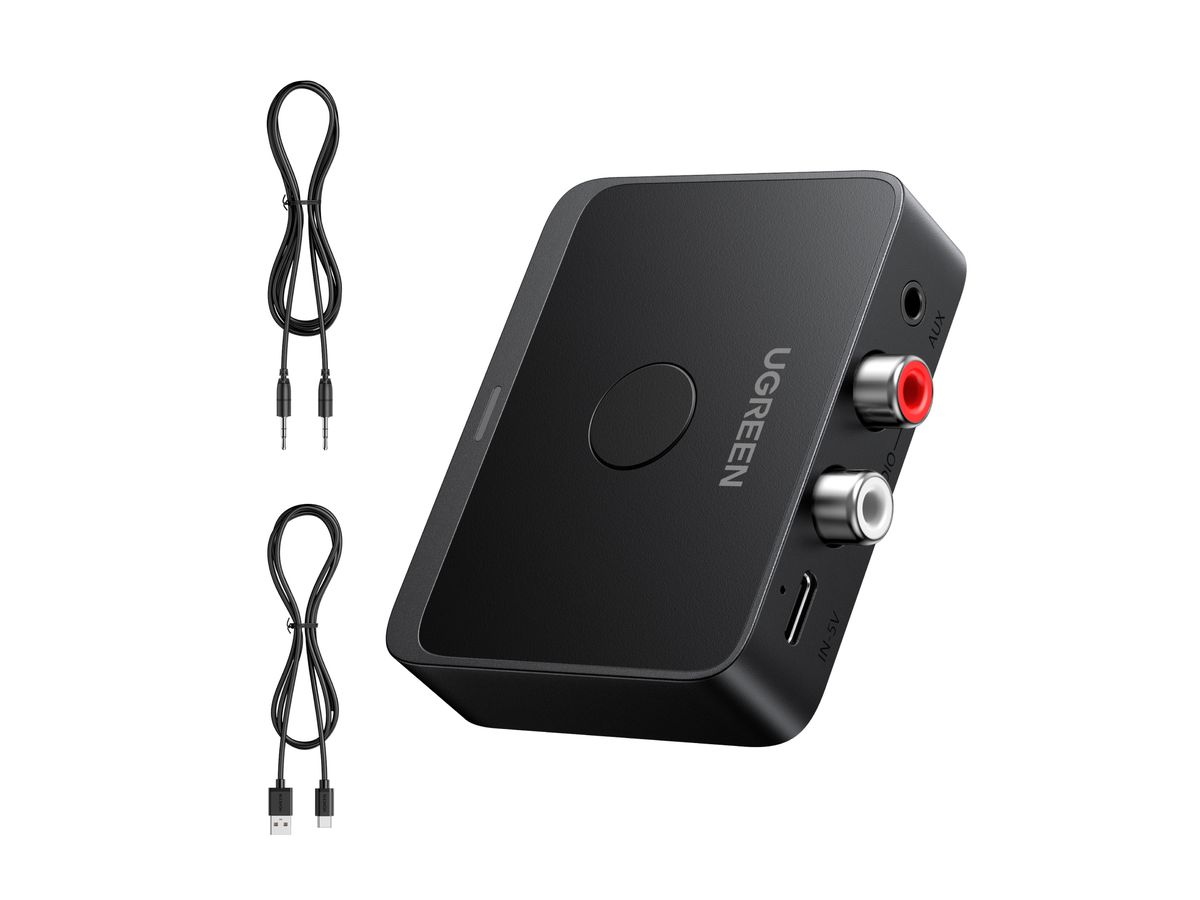UGREEN Receiver Audio Adapter, BT 55545 3.5 mm and 2RCA Adapter (6941876255450)