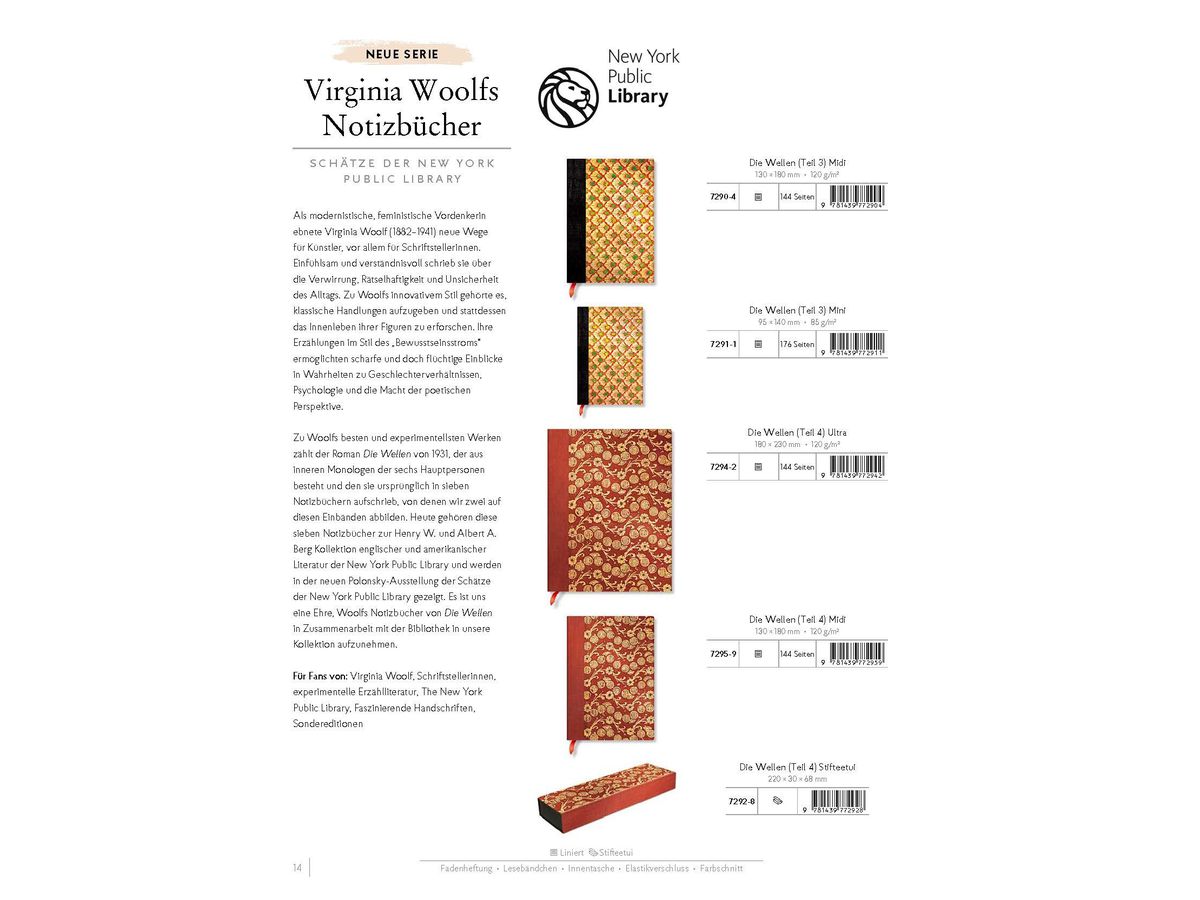 PAPERBLANKS Katalog Herbst AD1684-1 2020 DE ()