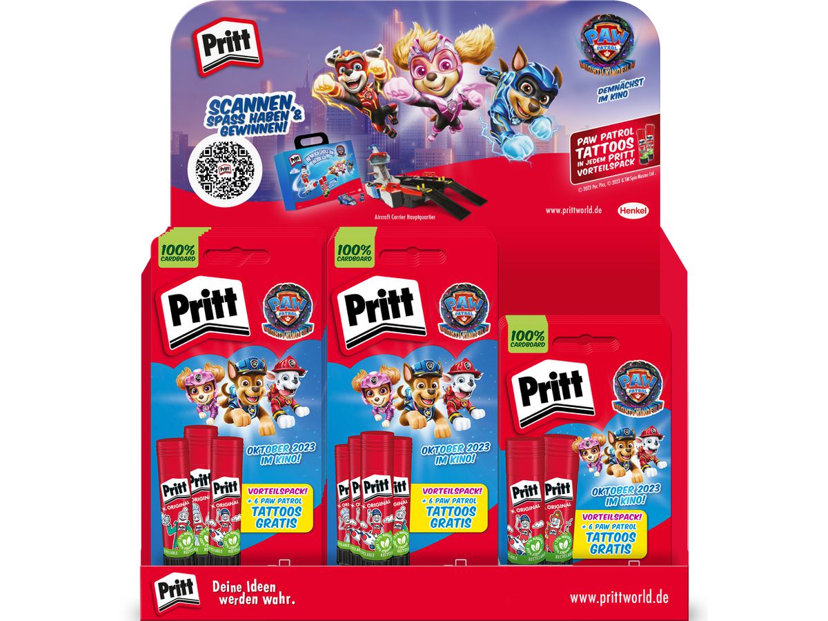 PRITT Klebestift Display 900339 Paw Patrol Edition (4053172030845)