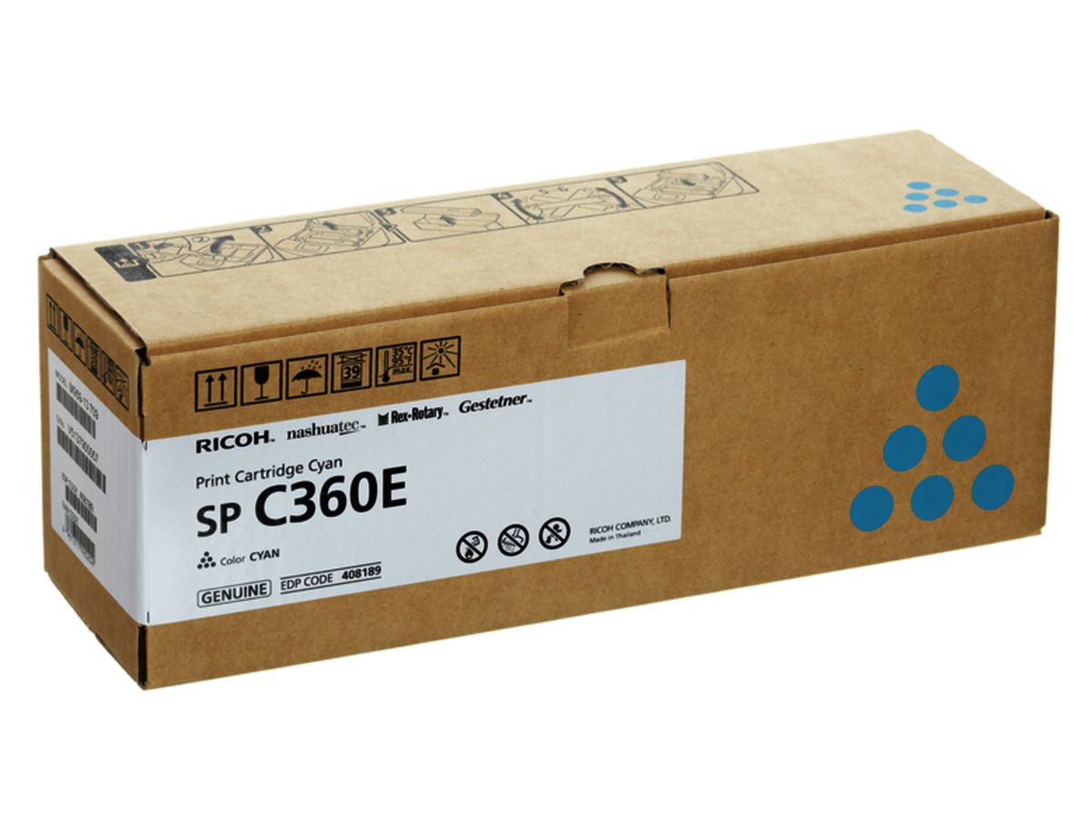 RICOH Toner cyan 408189 SP C360/361 1500 p. (4961311920202)