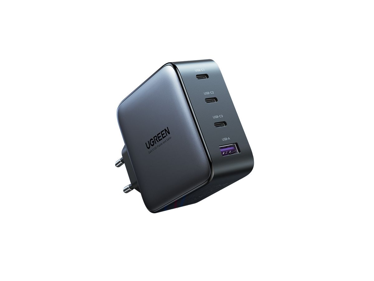UGREEN USB Wallcharger Nexode 100W 40747 4-Port,PD,GaN,Grey (6957303847471)
