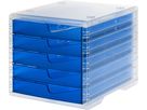 STYRO Styroswingbox light 275-8430.322 transparent/bleu 5 tiroirs (7612176088930)