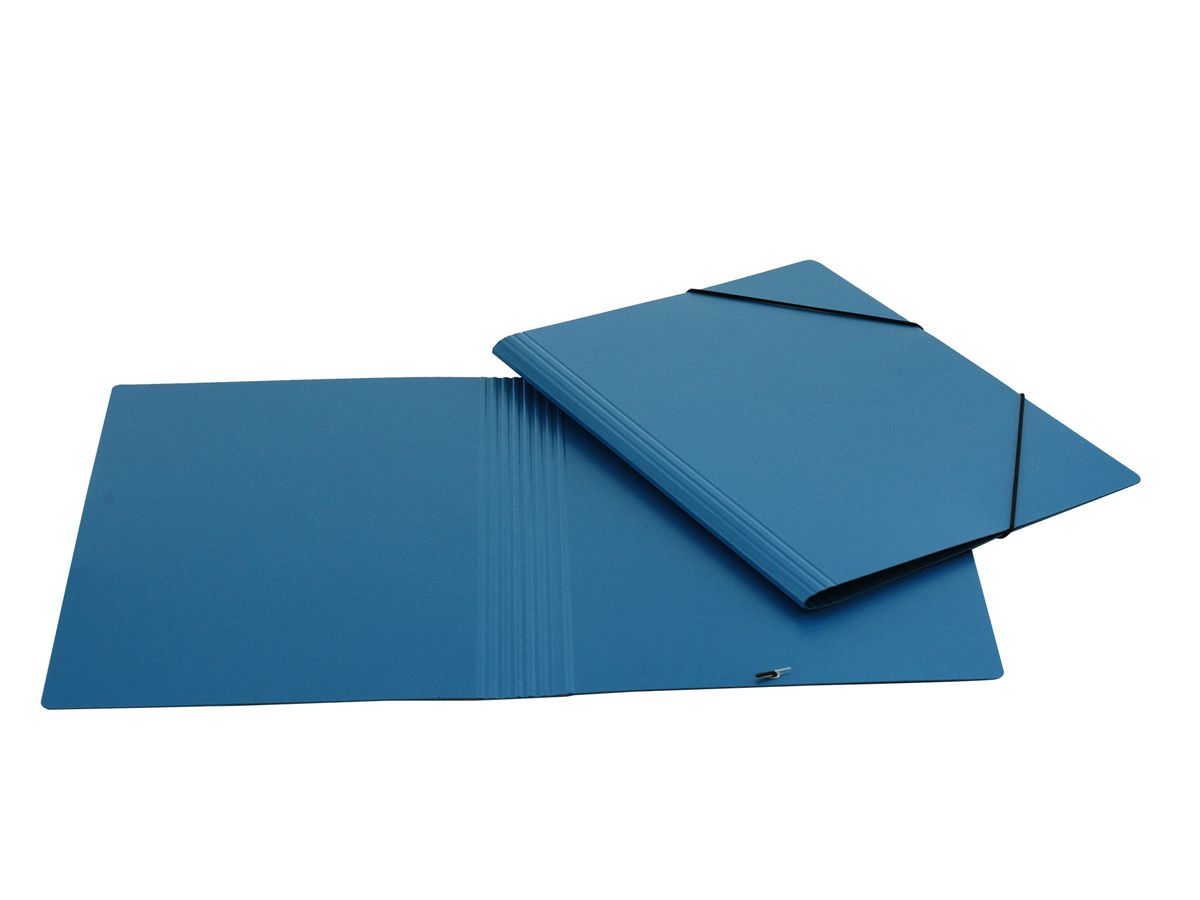 EROLA Gummibandmappe 800my A4 3228 blau Pressspan (7640114443237)