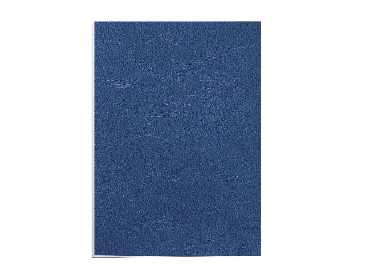 FELLOWES Lederstruktur Cover A4 5371305 blau 100 Stück (0077511537134)