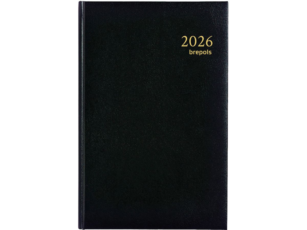 BREPOLS Agenda Saturnus 231 Lima 2026 0.231.1255 1S/2P noir 13x20.8cm (5412303001342)