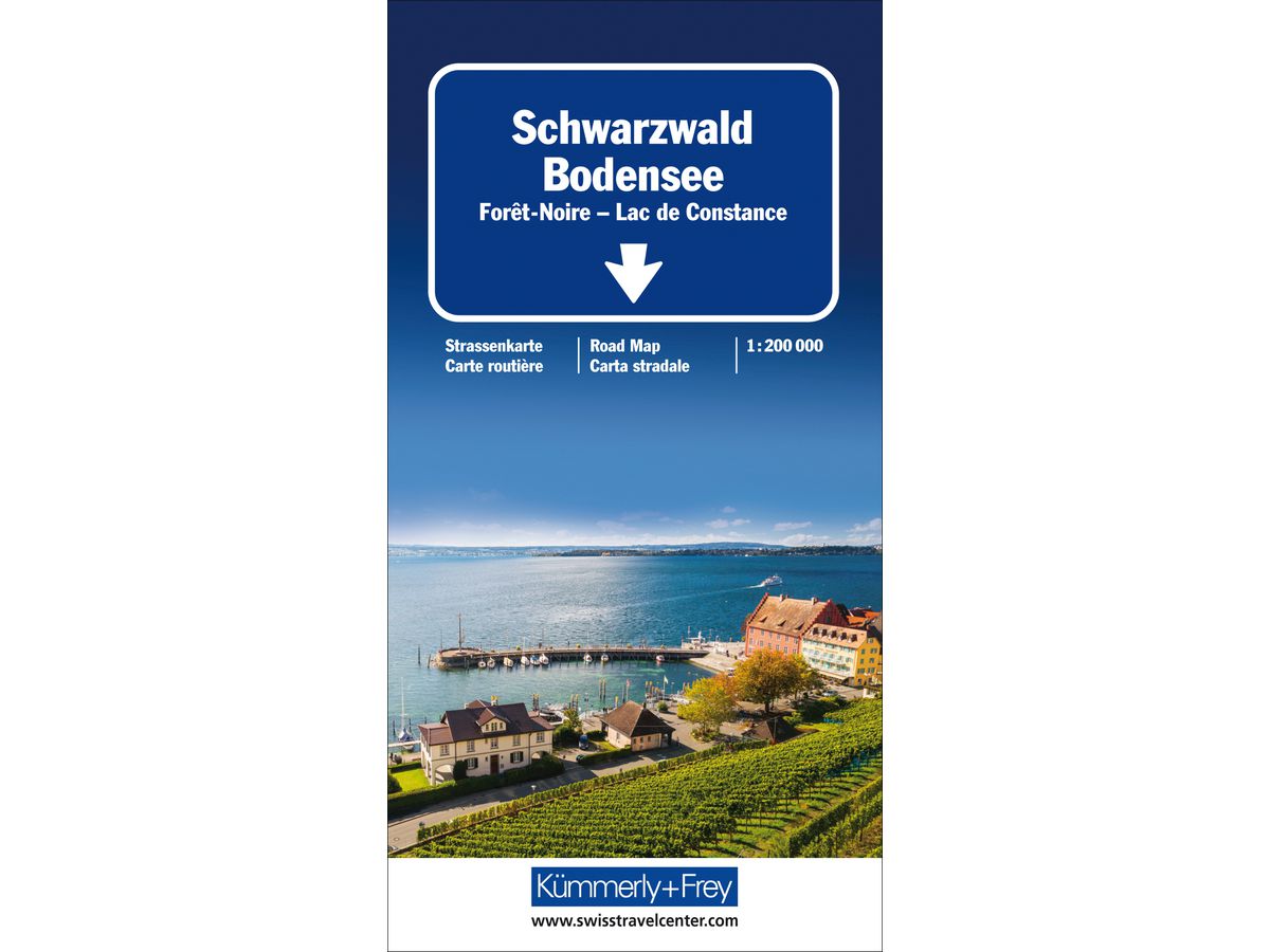 KÜMMERLY+FREY Strassenkarte 3-259-01816- Schwarzwald / Bodensee (9783259018163)