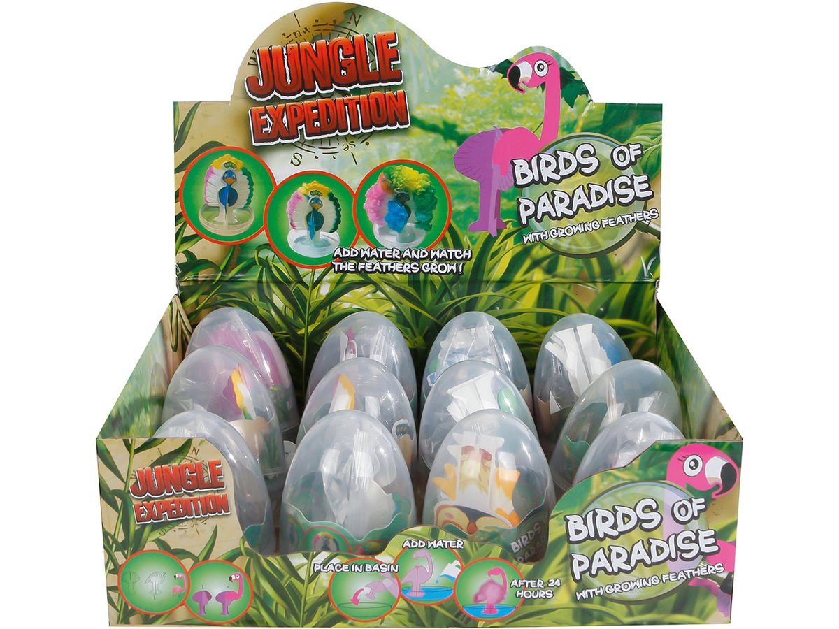 ROOST Jungle Expedition 8.5cm 621524 Oiseaux dans l'uf, ass. (8713219479551)