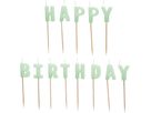 PARTYDECO Kerzen Happy Birthday SCS-13-102 hellgrün (5904555067523)