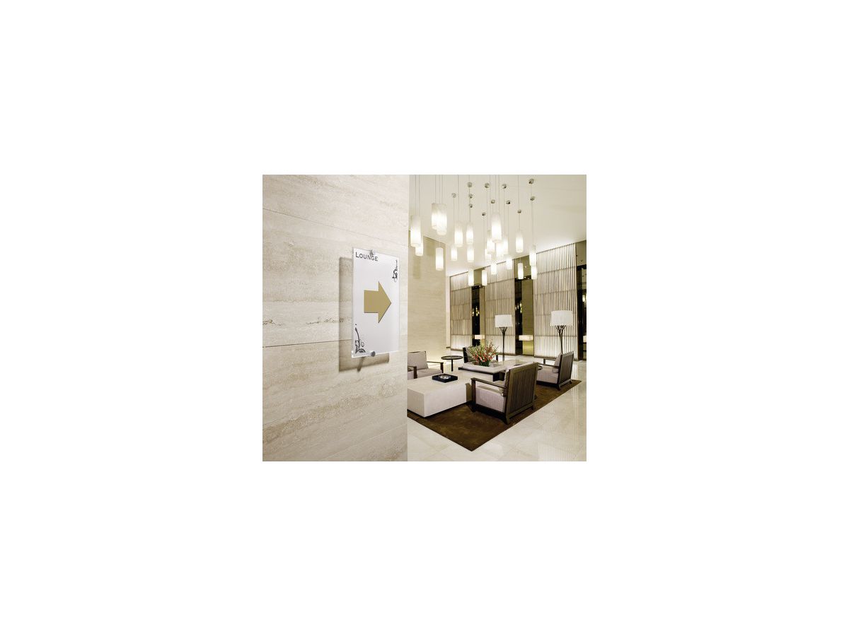 DURABLE Targa p. porte Crystal Sign A4 482519 trasparente,acrilico 210x297mm (4005546403632)