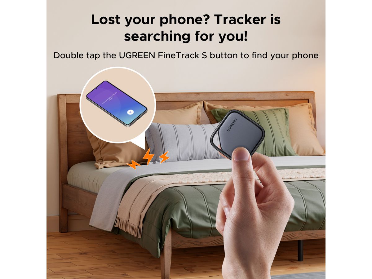 UGREEN Tracker Samsung SmartThings 55769 Black+Grey (6941876257690)