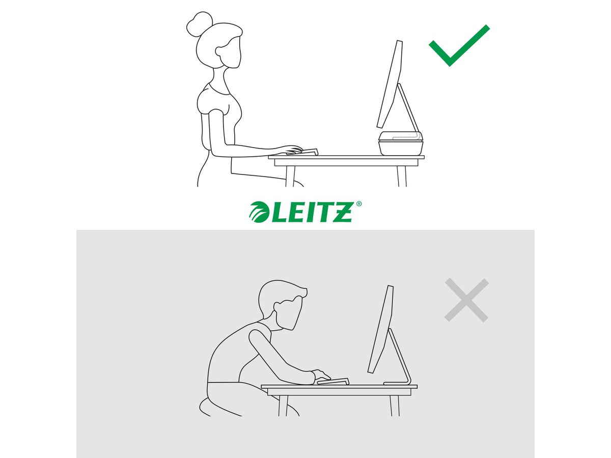 LEITZ Monitorständer Ergo 6504-00-89 Dunkelgrau (4002432134823)