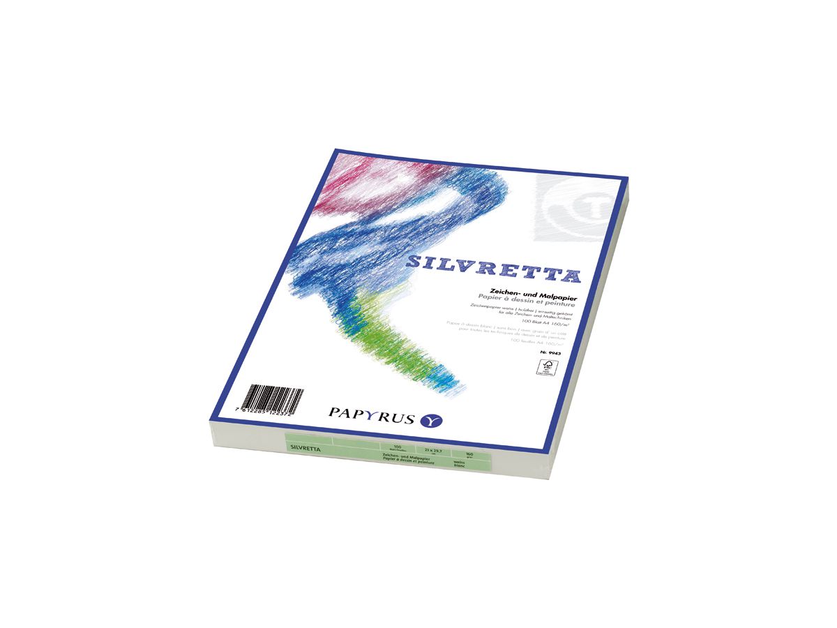 PAPYRUS Papier à dessin A2 88248928 160g, blanc 100 feuilles (7612285127346)