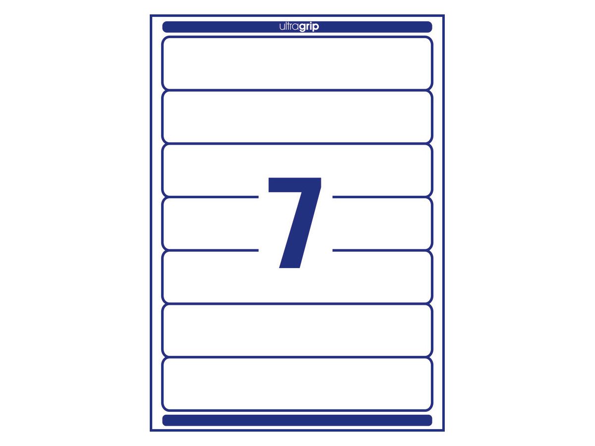 AVERY ZWECKFORM Costa per cartella 38x192mm L4760-100 bianco 700 pz./100 fogli (4004182036891)