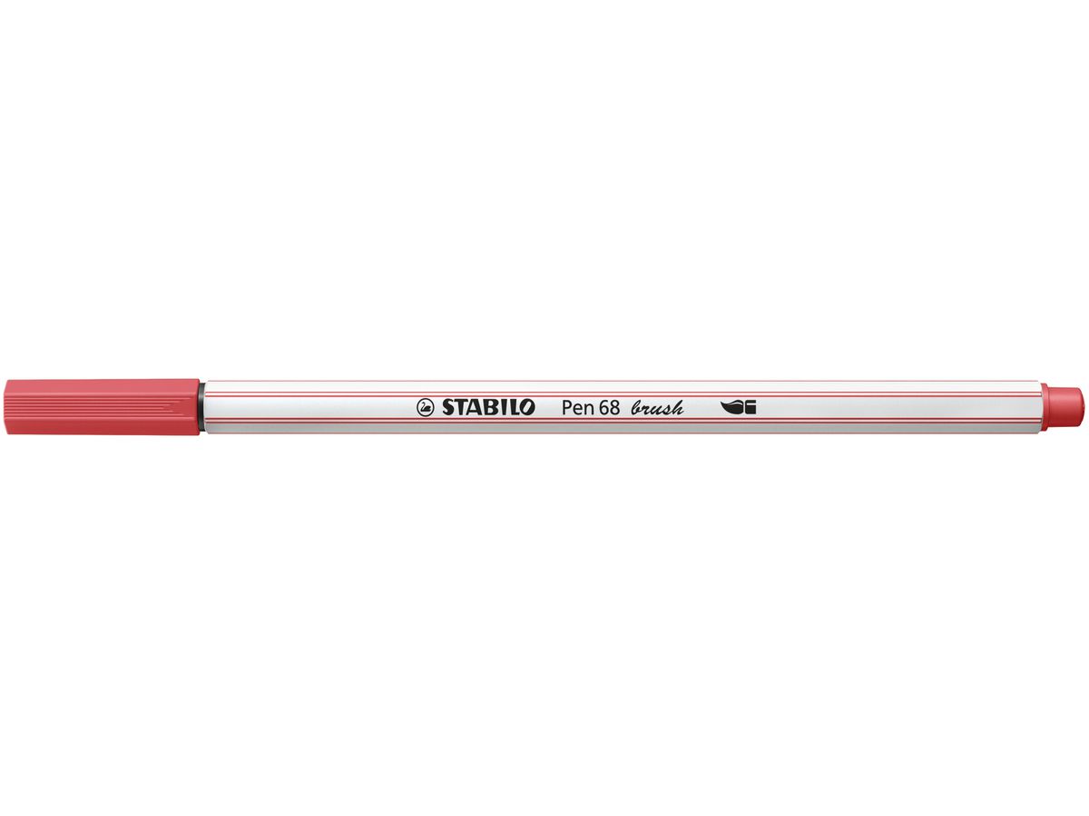 STABILO Penna Fibra 68 brush 568/47 rosso ruggine (4006381578332)