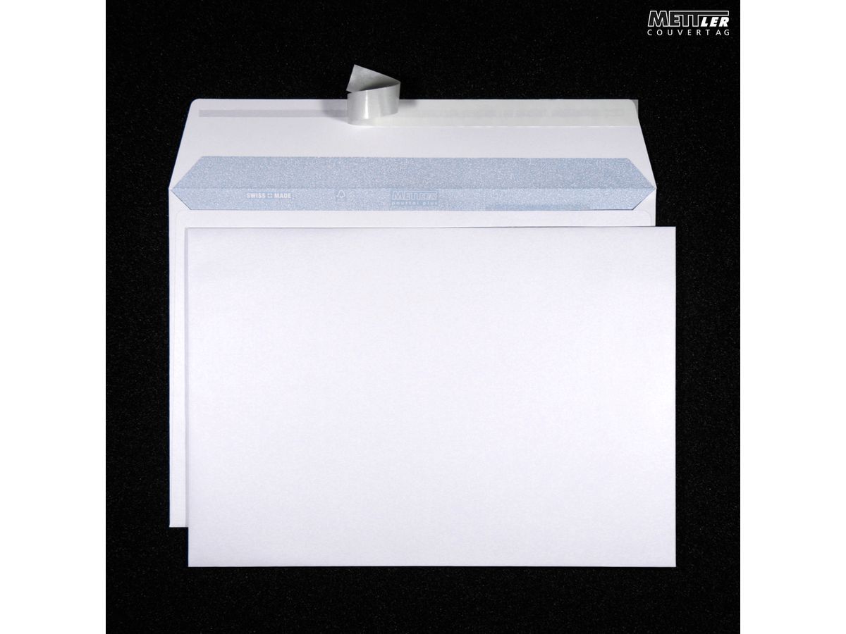 METTLER Couvert ohne Fenster C4 9066 120g ultraw., Kleber 250 Stk. (7640126060354)