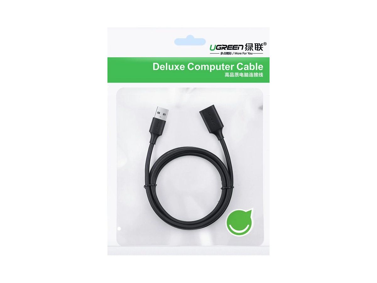 UGREEN Extension Cable USB 3.1 30126 1.5m, Black (6957303831265)