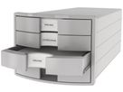 HAN Schubladenbox IMPULS A4/C4 14.75 grau 4 Schubladen (4012473101708)