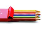 FABER-CASTELL Farbstifte Colour Grip 112406 6 Farben (4005401124061)