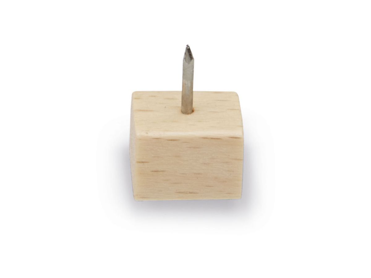 MAGNETOPLAN Design Pinwand-Nadeln 25 Stück 111165549 Wood Series, Birke 18x13x13mm (4013695065908)
