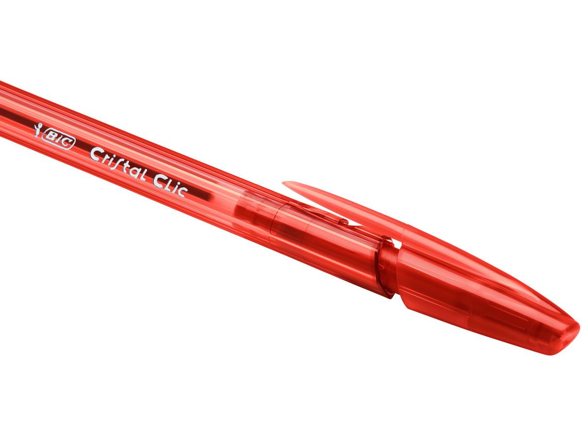 BIC Kugelschr. Cristal Clic 1mm 850734 rot 20 Stück (0070330171633)