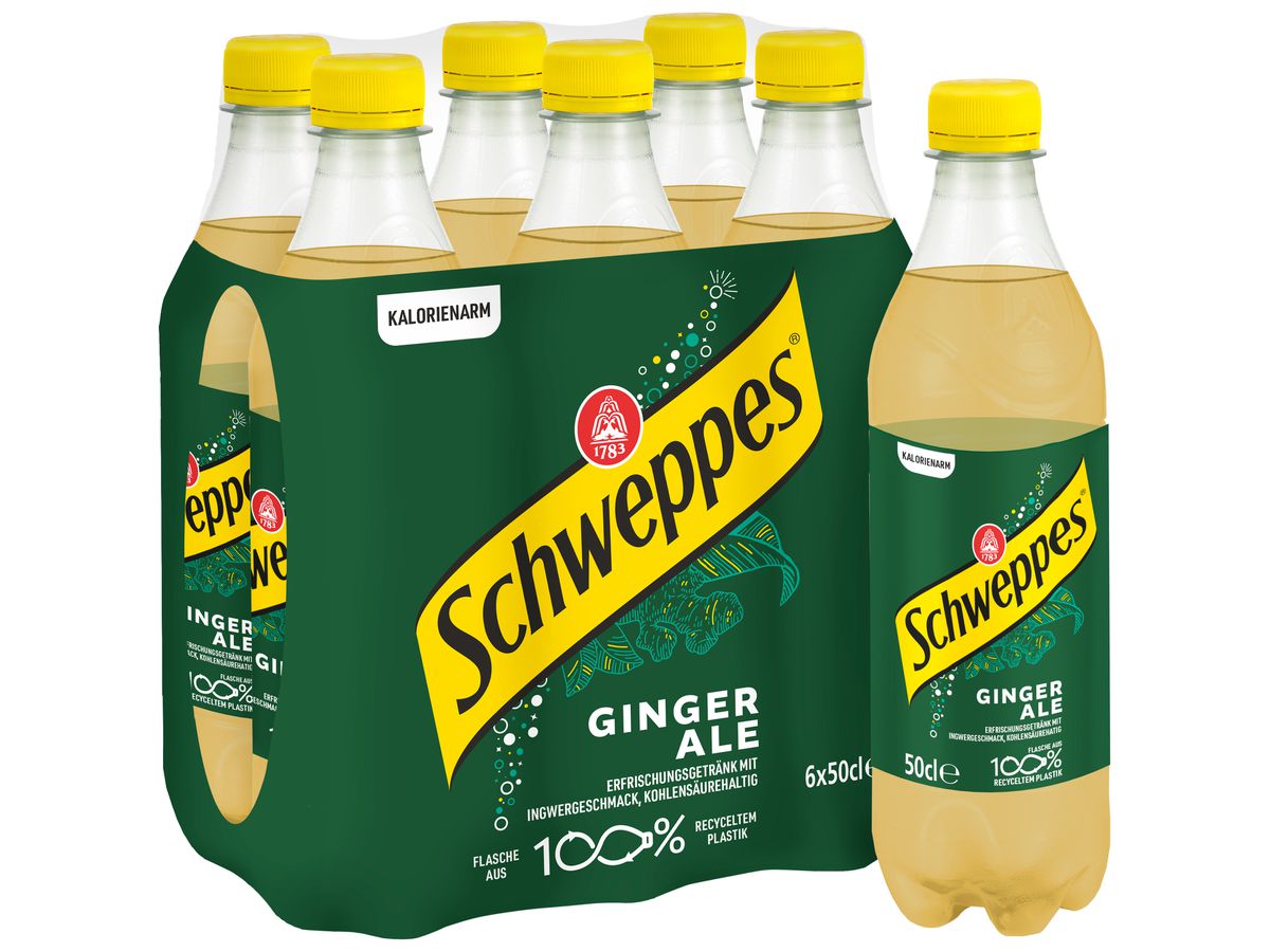 SCHWEPPES Ginger Ale Pet 2368 50 cl, 6 pcs. (7617500199221)
