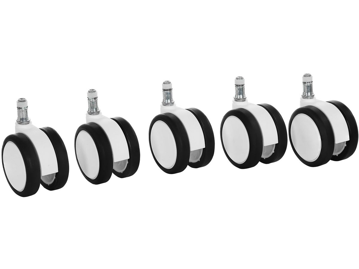 TOPSTAR Hartbodenrollen 6990W 5 Stück, weiss (4014296952444)