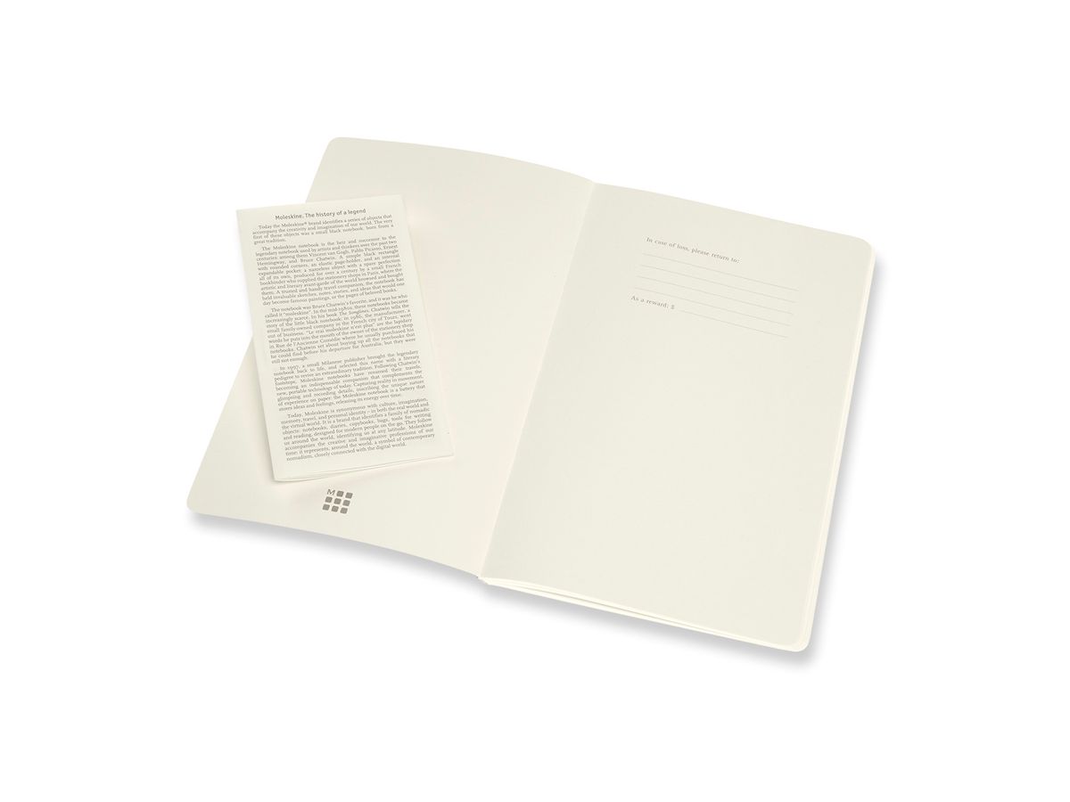 MOLESKINE Quaderno 2x 21x13cm 620596 rigato,feilchen/rosso,96p. (8058647620596)