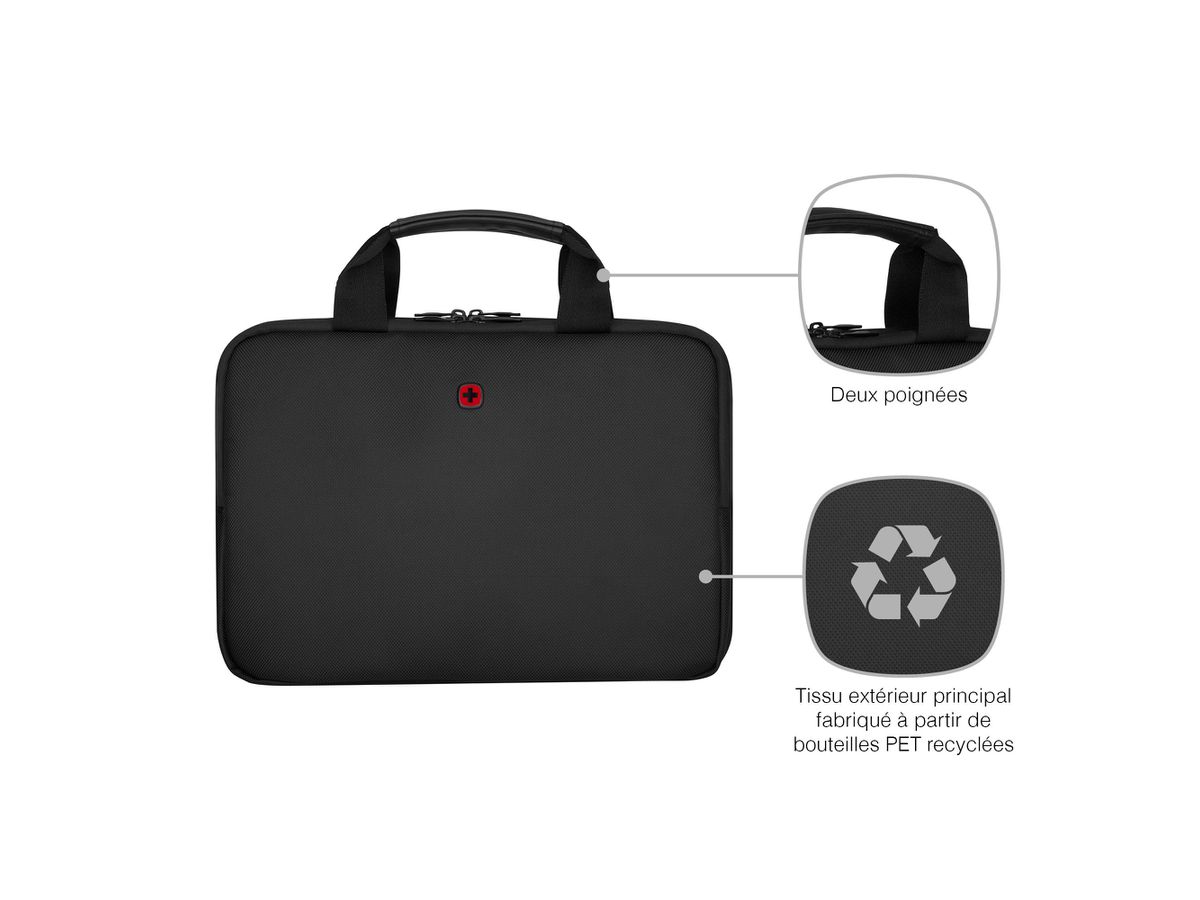 WENGER Laptop Sleeve 14inch 653179 Guyde Black (7611160262042)