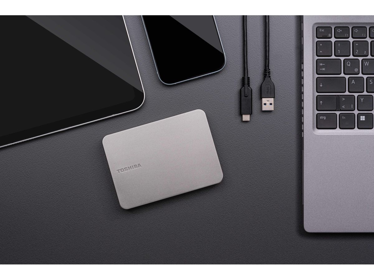 TOSHIBA HDD CANVIO Flex 2TB HDTX220ESCAA USB 3.2 2.5 inch warm silver (4260557513279)