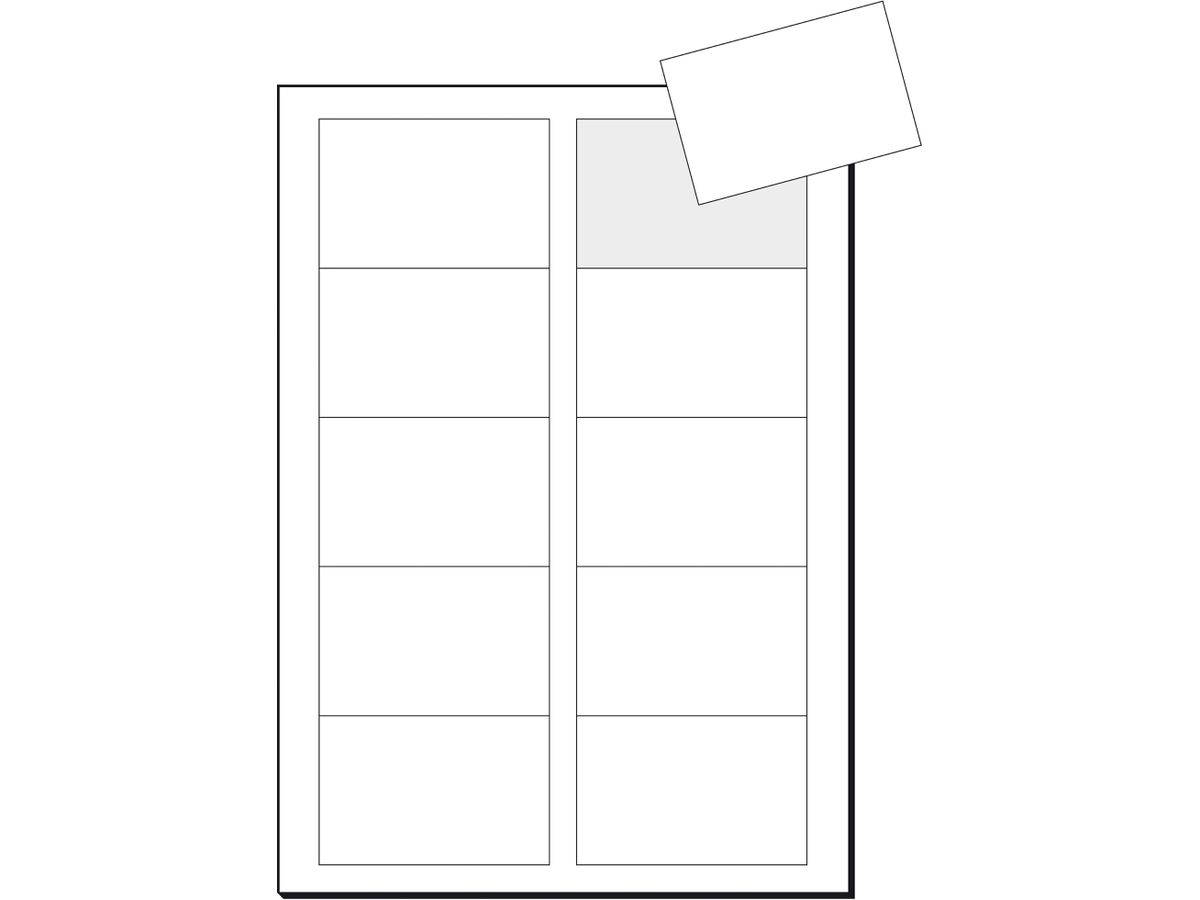 SIGEL Visitenkarten 85x55mm LP801 weiss, 250g 400 Stück (4004360995088)
