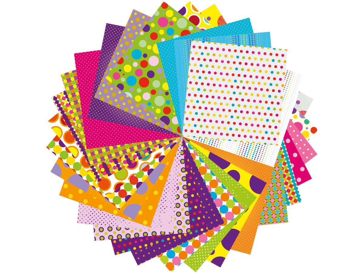 MANDARINE Fogli Origami 20x20cm 52506O Bolle di sapone 70g 60 fogli (3065500525061)