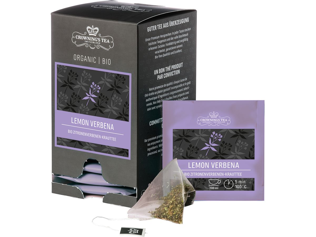 CROWNING'S Bio Lemon Verbena 106495 Pyramide 2g, 15 Stk. (7611259271269)
