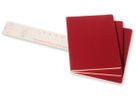 MOLESKINE Notizheft Cahier XL 25x19cm 931076 liniert, rot 3 Stück (9788862931076)