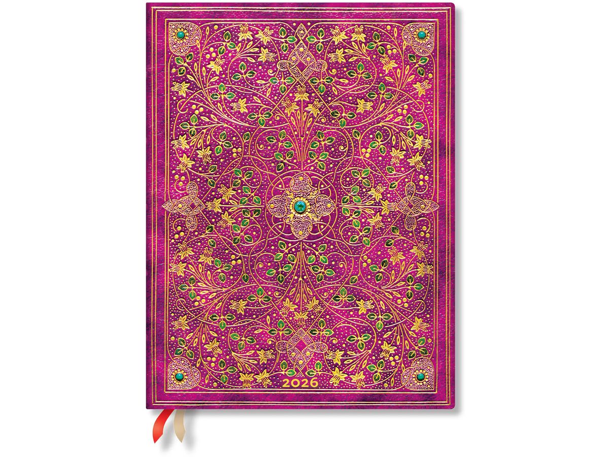 PAPERBLANKS Agenda Diamant. Thron. 2026 DD0639-9 1W/2S HOR Ultra HC DE 18x23cm (9780349706399)