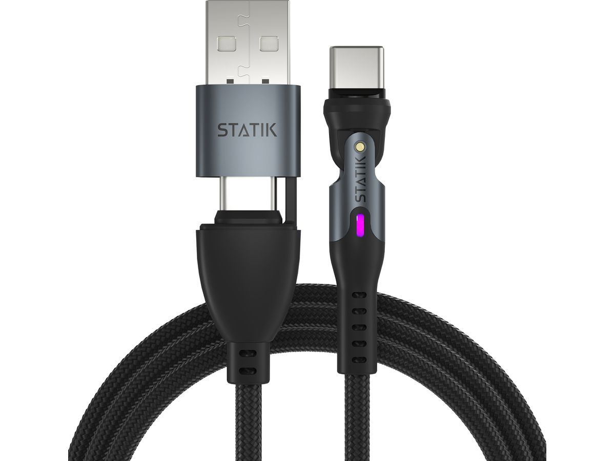 STATIK Statik 360 Pro, Uni.Mag. Tip PUP-0520-6FT Cable, 2m, 100W Black (0810024055159)