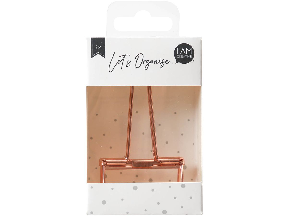 I AM CREATIVE Clip fermacarte Let's Organize 4035.29 oro rosa, 51mm (7611983211883)
