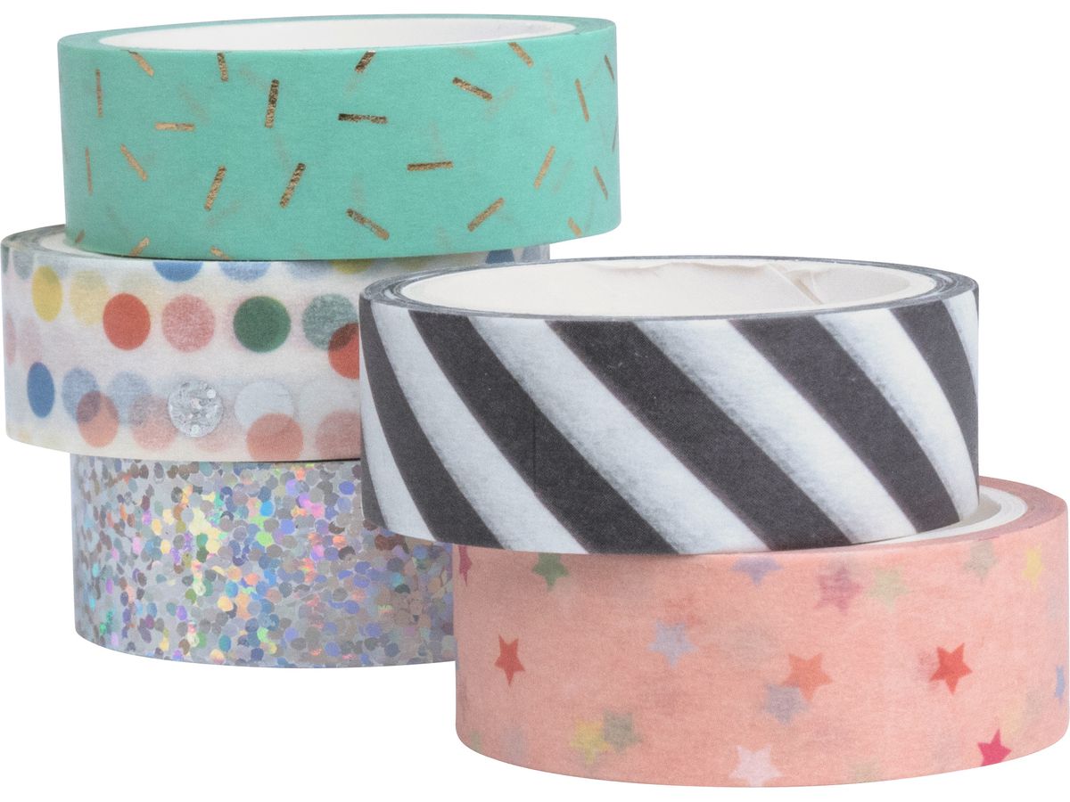 STEWO Washi Tape Set 2582515299 Love assortis 5 pièces (7630050886564)