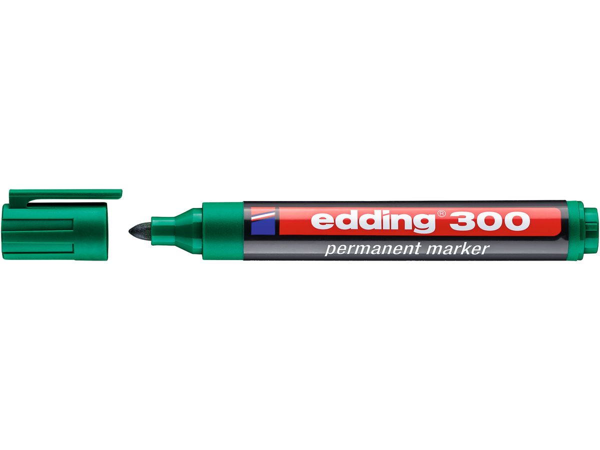 EDDING Permanent Marker 300 1,5-3mm 300-4 vert (4004764390595)