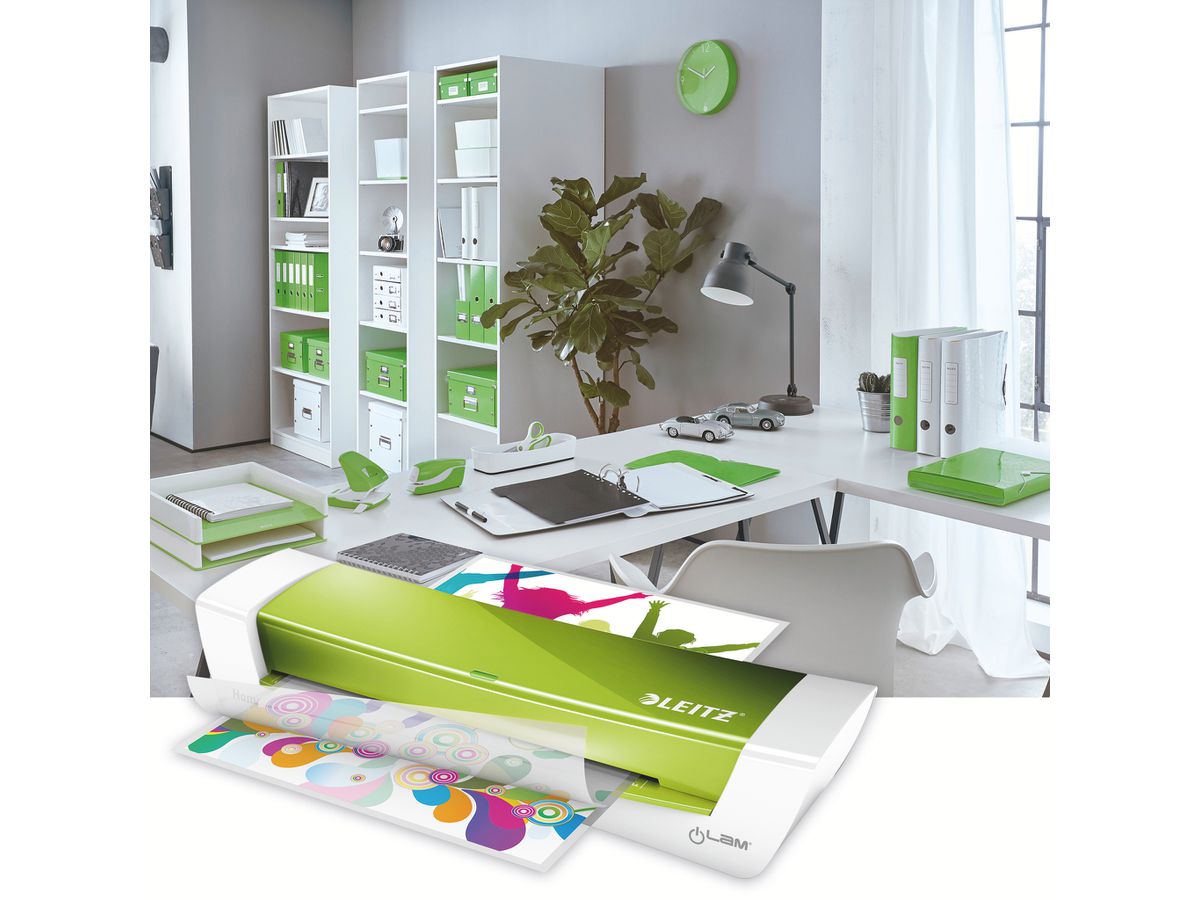 LEITZ Laminiergerät iLAM Home Office 7368-00-54 grün A4 (4002432123971)
