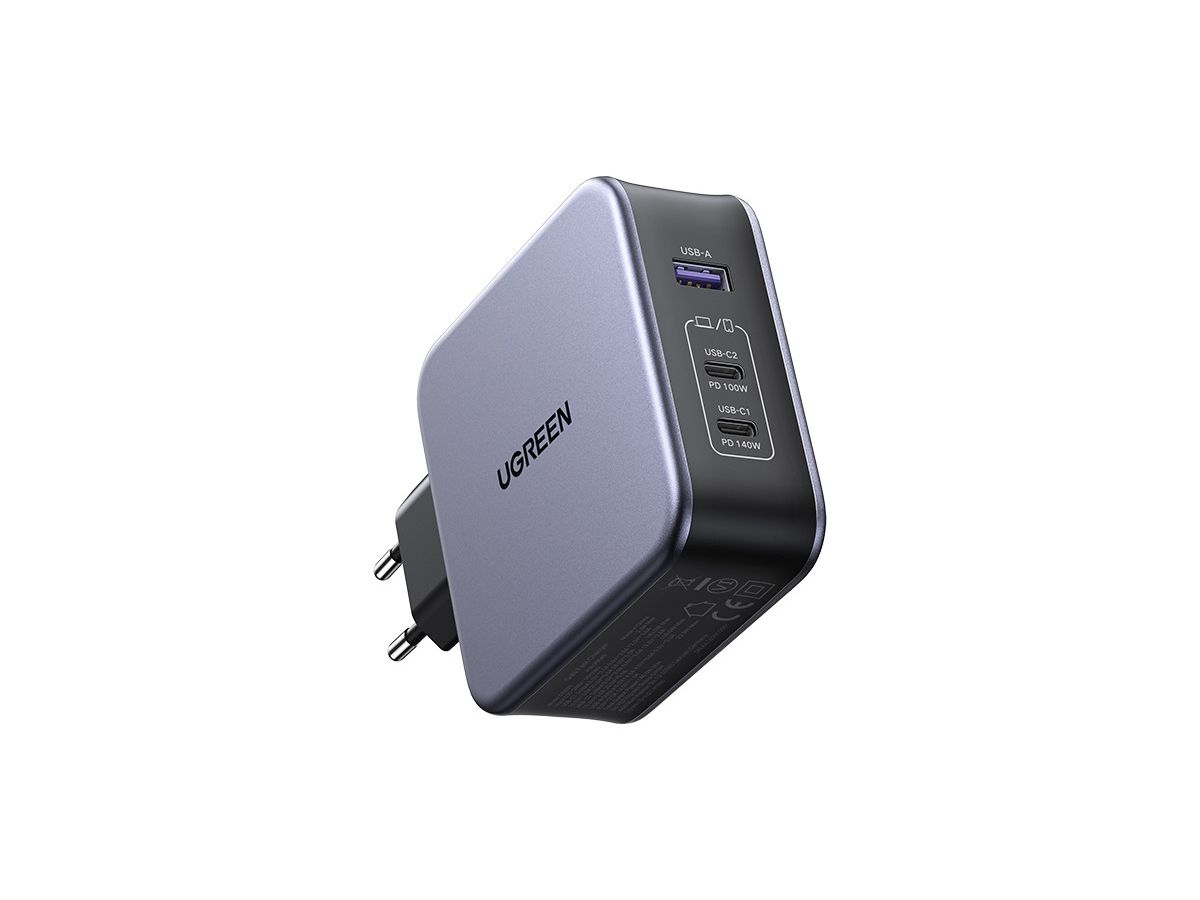 UGREEN USB Wallcharger Nexode 140W 90549 Bundle,GaN,USB-A+C,1.5m Cable (6957303895496)