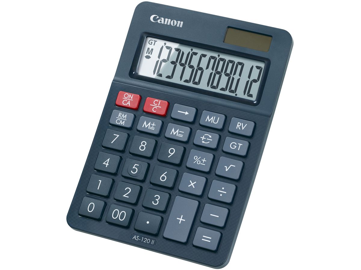 CANON Tischrechner AS-120II 4722C002AA 12-stellig schwarz (4549292108606)