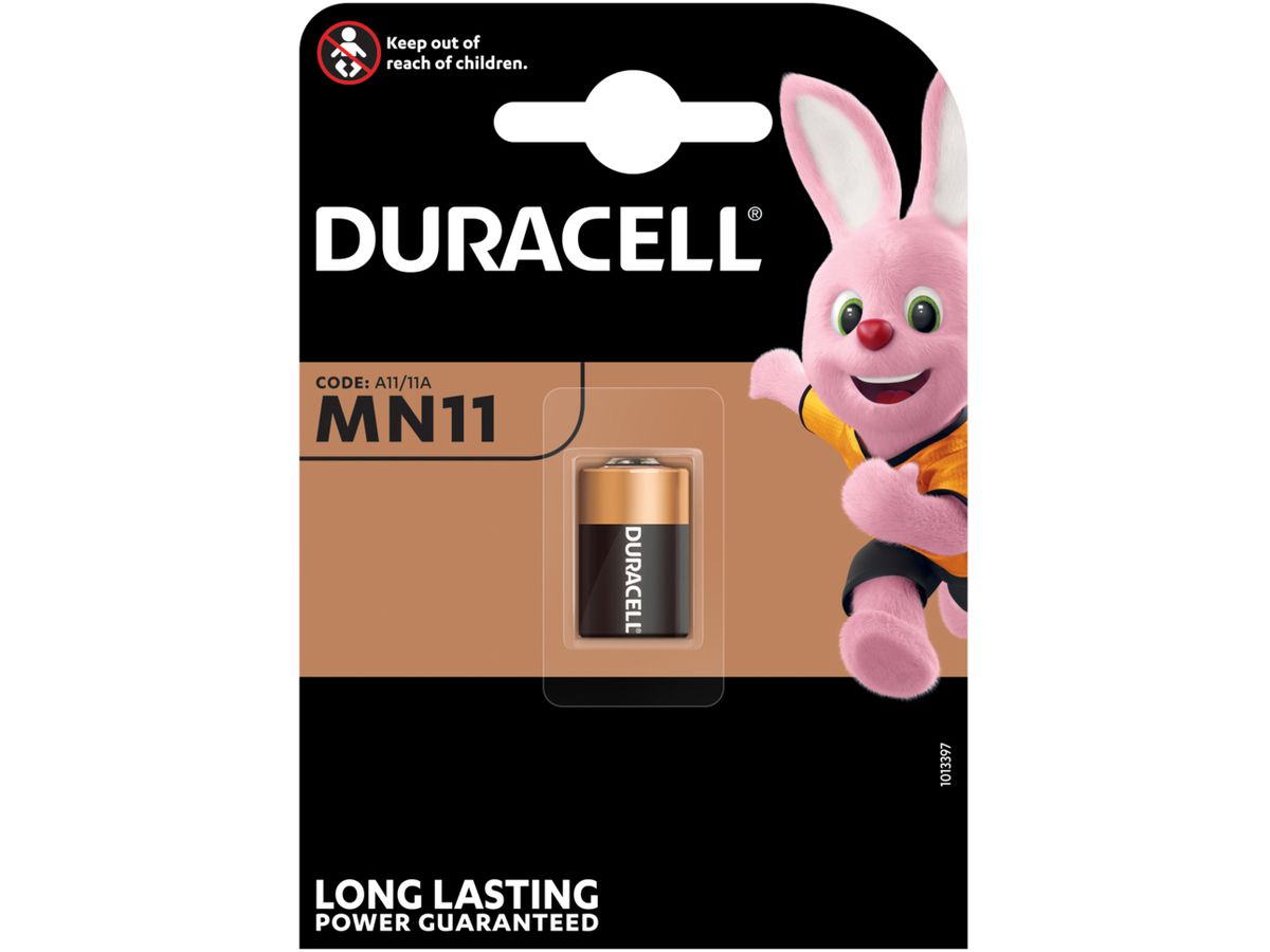 DURACELL Pila alcalina MN11 MN11, A11, 11A, 6V 1 pezzi (5000394015142)