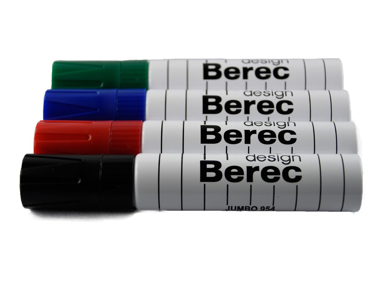 BEREC Whiteboard Marker 3-13mm 954.04.99 4er Etui extrabreit (7640106622640)