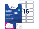 AVERY ZWECKFORM Namens-Etiketten 88,9x31mm L4783-20 weiss, Laser 20 Blatt (4004182147832)