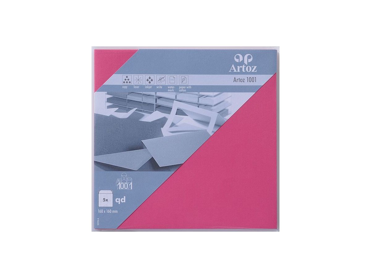 ARTOZ Couverts 1001 160x160mm 107454184 100g, fuchsia 5 Stück (7612450705027)