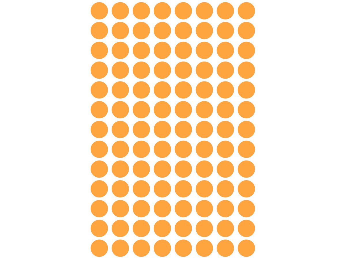 AVERY ZWECKFORM Markierungspunkte 8mm 3178 orange 416 Stück (4004182031780)