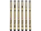 SAKURA Pigma Micron 01 Set 0.25mm POXSDK016 Colori di base 6 pezzi (8712079421748)