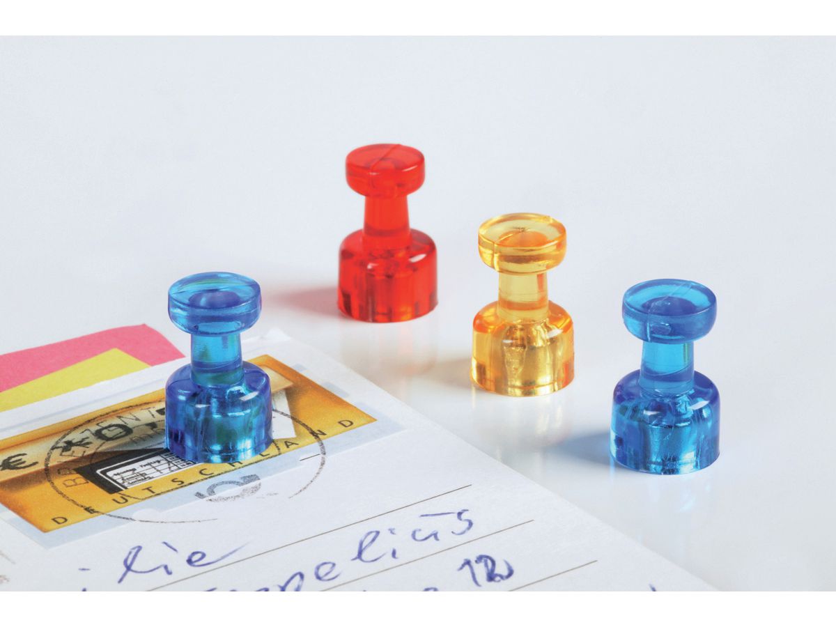 MAGNETOPLAN Support mémo magnét. 18x11mm 1666144 orange 4 pcs. (4013695024875)