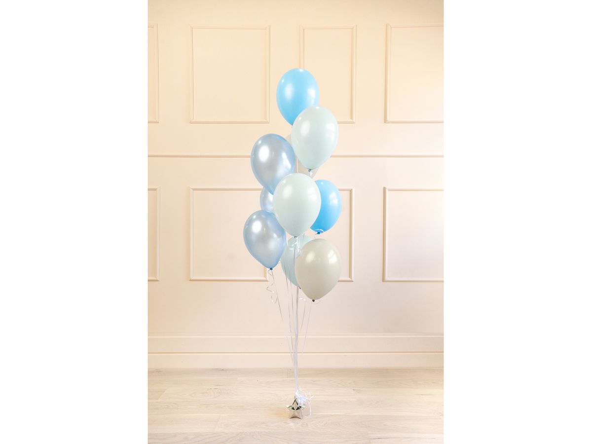 PARTYDECO Palloncini 30cm ZBL5 blu, assortiti 10 pezzi (5904555046368)