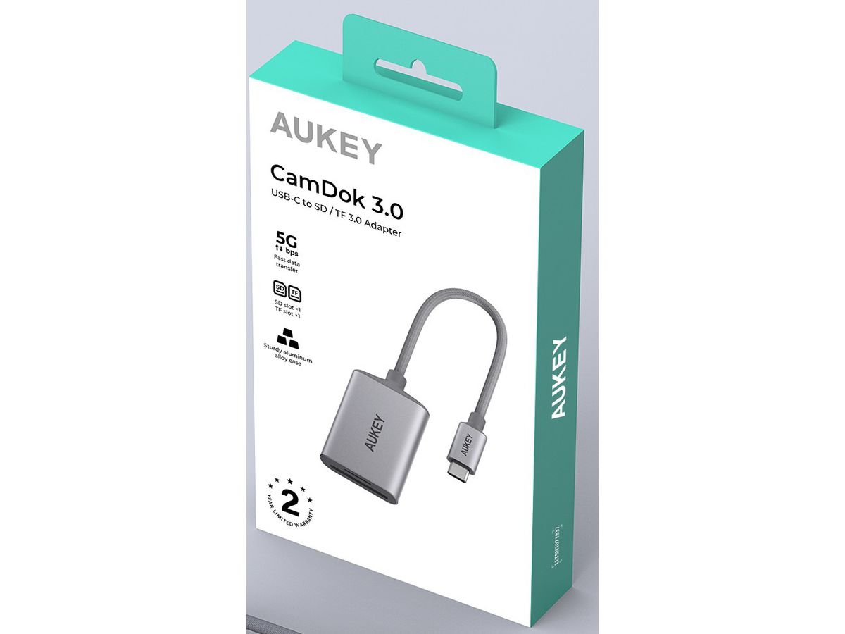 AUKEY Cardreader USB-C UH-C01 CamDok 3.0 (0689323790869)